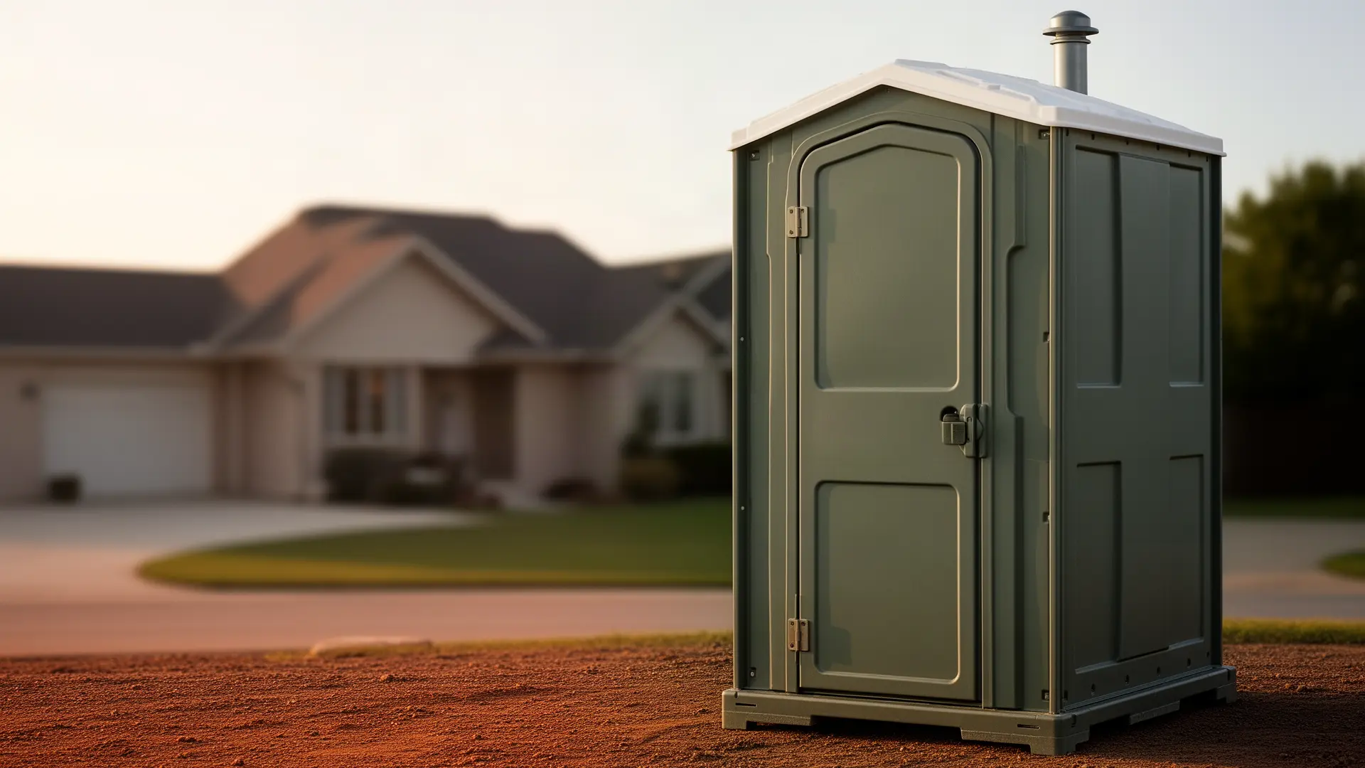 Clean porta potty unit from Agua Fria Porta Potty Rental in Dallas, TX